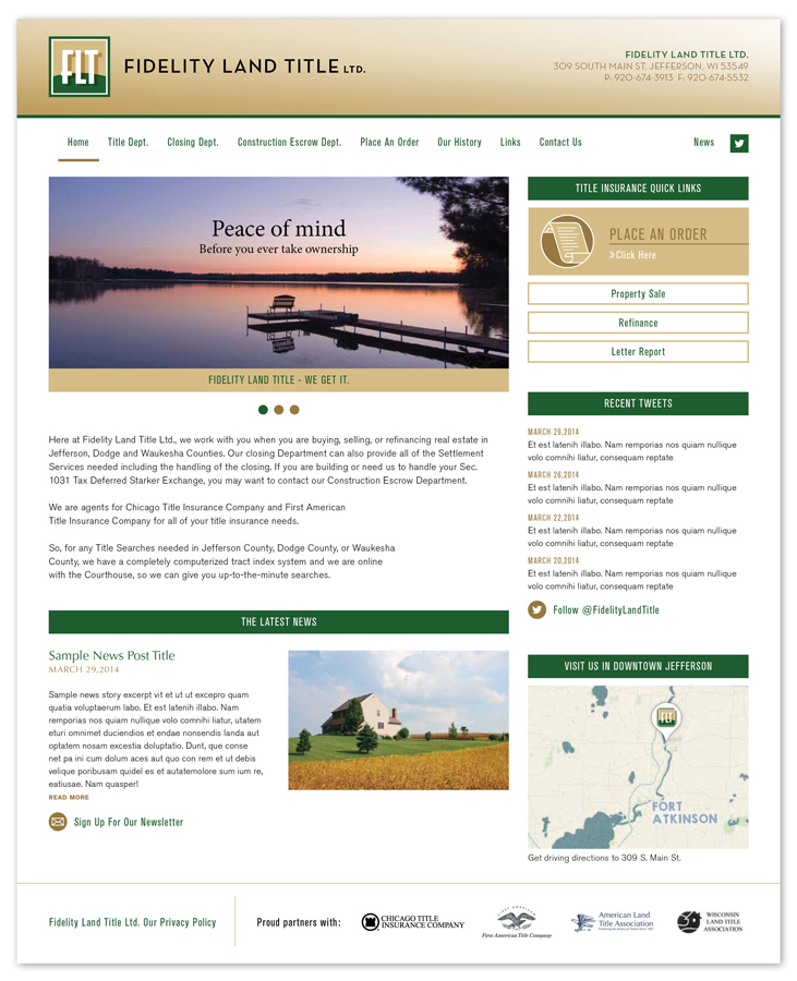 FIdelity Land Title Web Design